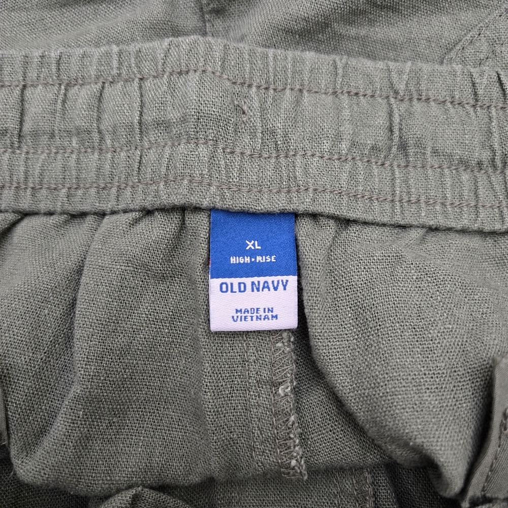 Old Navy Linen Blend Basic Minimalist High-Rise Pull-on Short XL - Picture 3 of 4